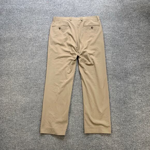 Lauren Ralph Lauren Pants Mens 33 Beige Stretch Flat Front Straight Dress LRL - Picture 8 of 10
